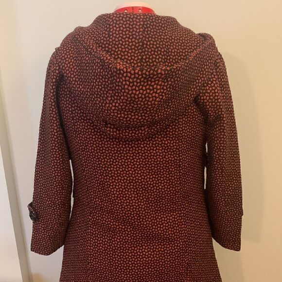 Rouge Par Womens Wool Cotton Blend Coat Hood Size S - Picture 5 of 15